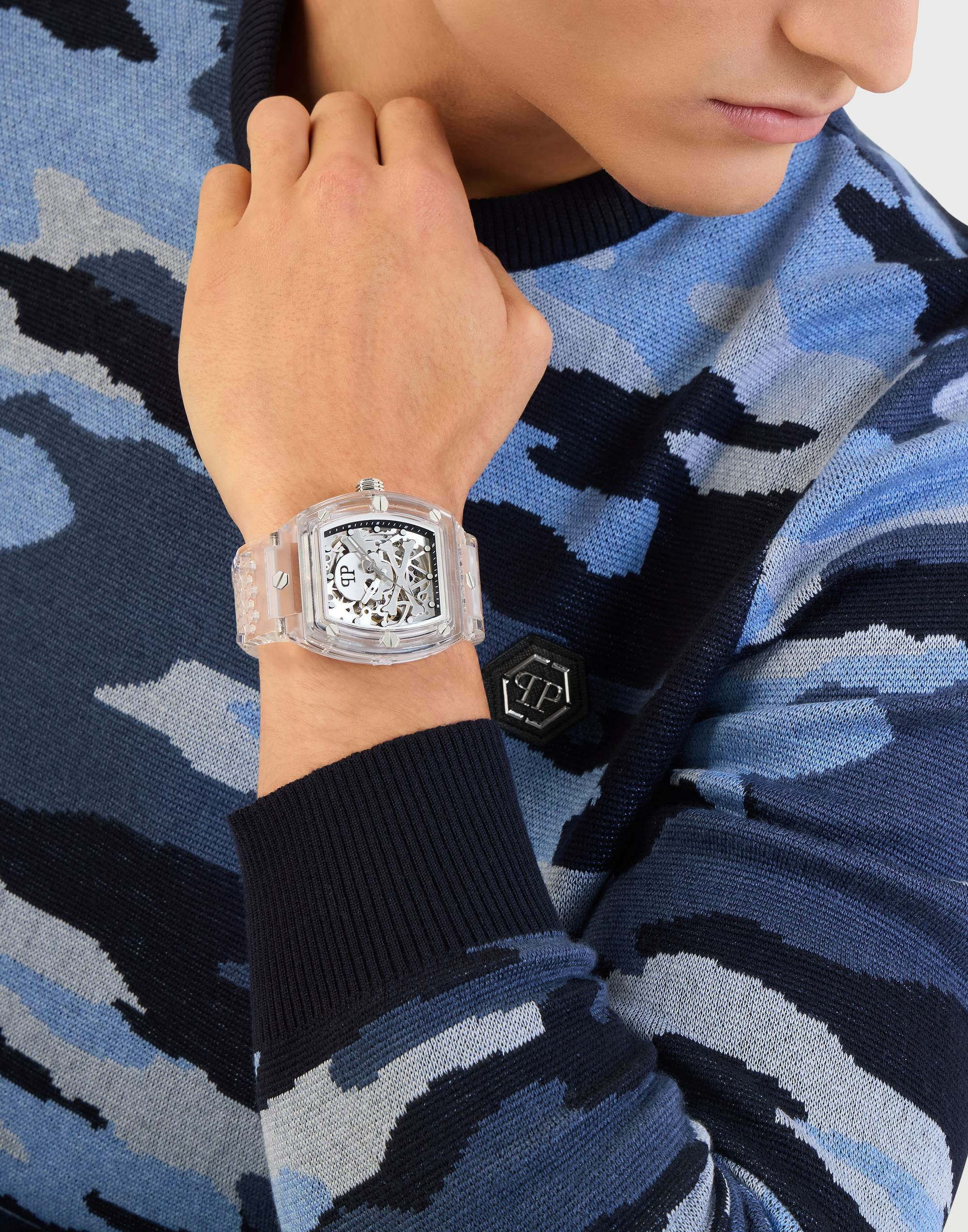 Philipp Plein Automatik Herrenuhr The $keleton Crystal – Bild 3