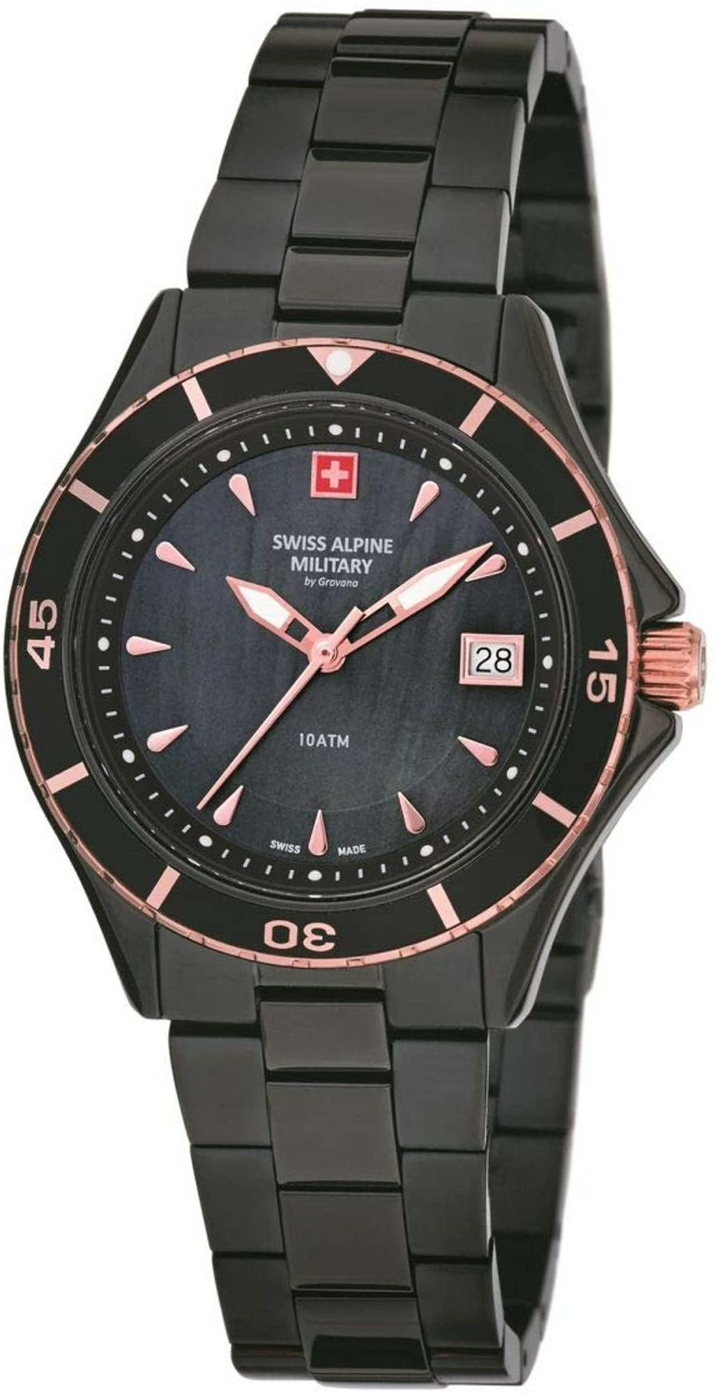 Swiss Alpine Military Damen Armbanduhr Taucheruhr 7740.1187 Swiss Alpine Military Damen Armbanduhr Taucheruhr 7740.1187