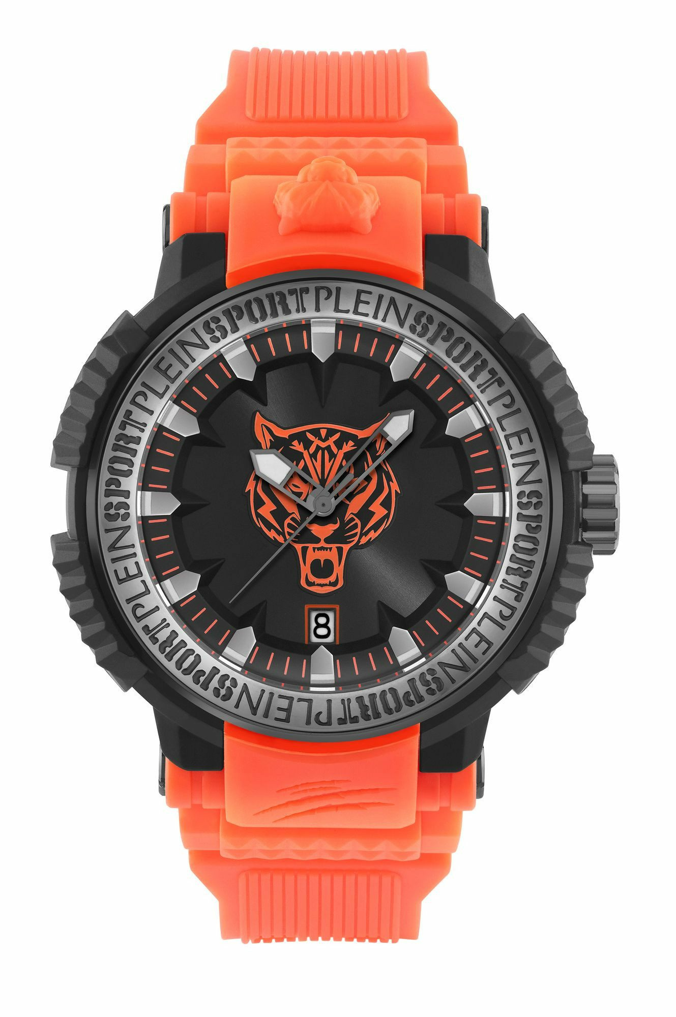 Philipp Plein Sport Unisex Uhr Tiger Power PSEDA0424 Schwarz/Orange Kunststoff 4... Philipp Plein Sport Unisex Uhr Tiger Power PSEDA0424 Schwarz/Orange Kunststoff 4...
