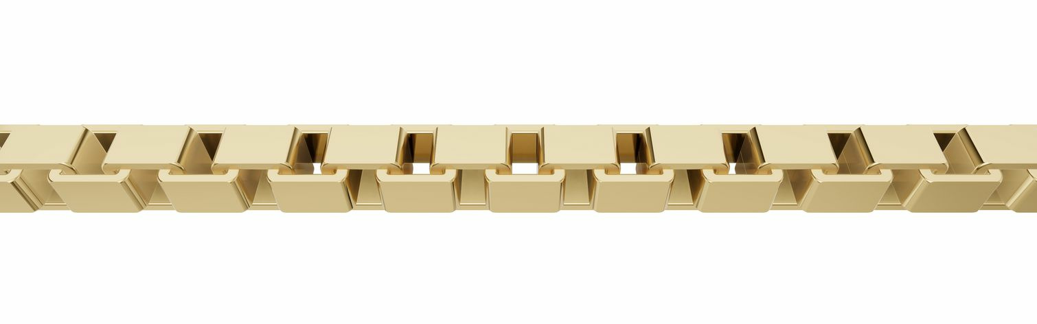 Halskette Venezia - 45cm - 585 Gelbgold - 1,4mm – Bild 3