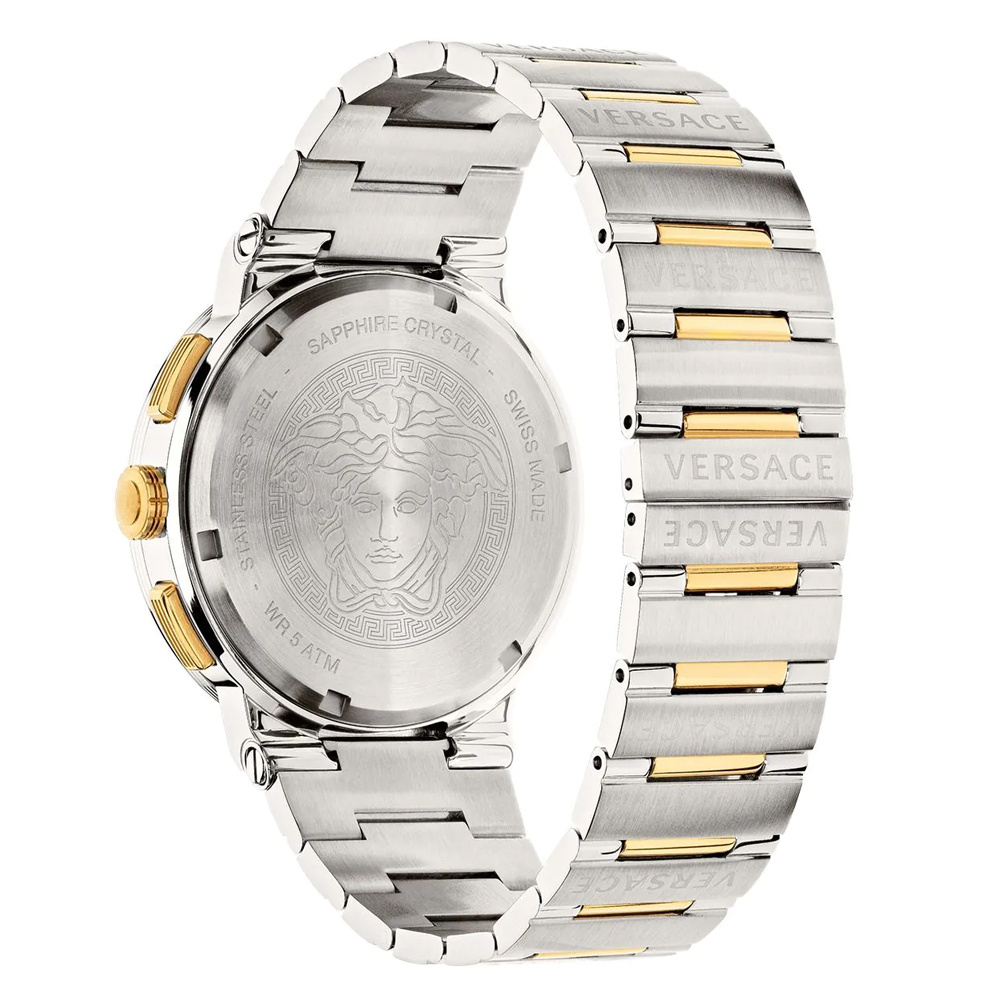 Versace Uhr Herren Greca Logo Silber/Gold VEZ900321 – Bild 3