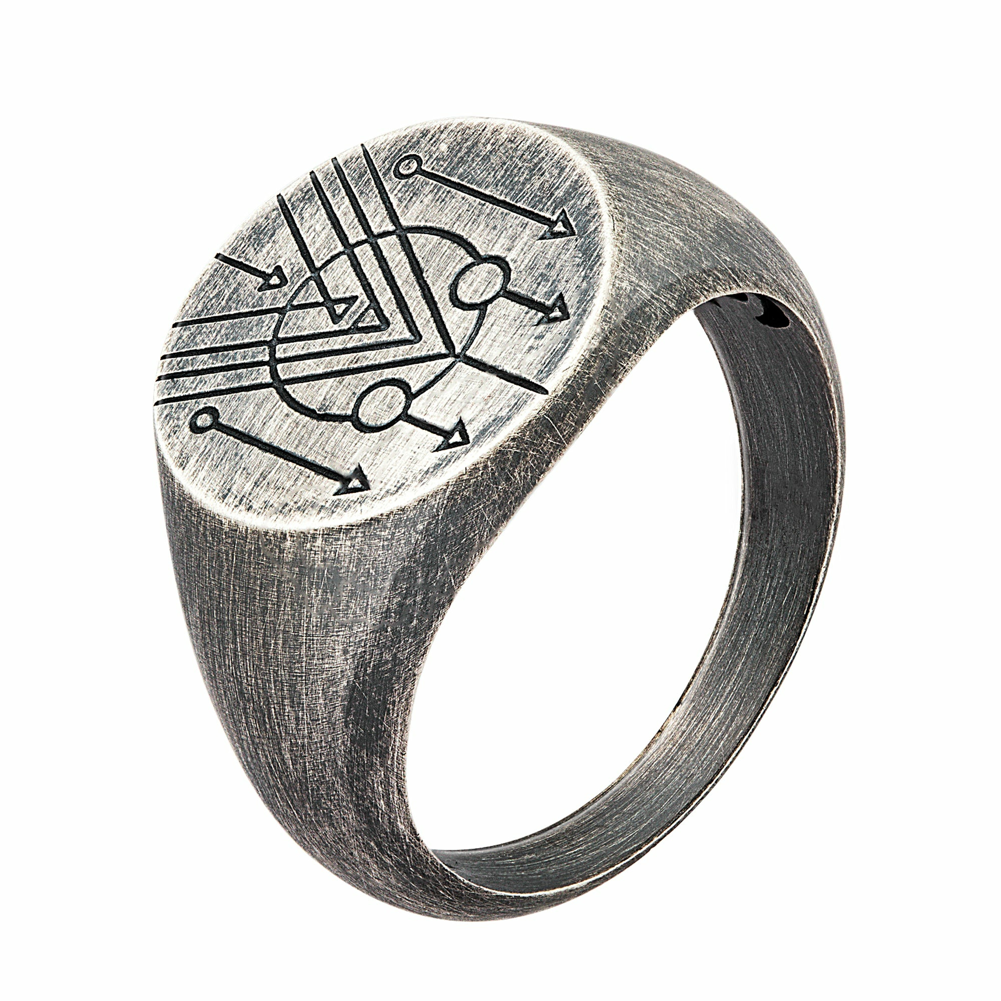 Ring 925 Silber Siegelring Kreis matt oxidiert Tattoo Motiv 41185190576222 Ring 925 Silber Siegelring Kreis matt oxidiert Tattoo Motiv 41185190576222