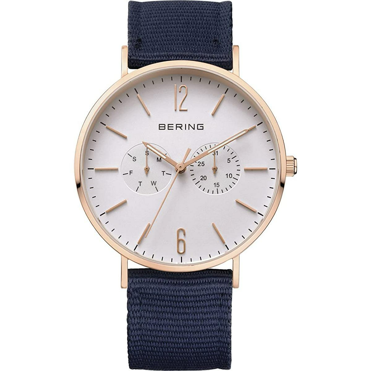 Bering Herren Armbanduhr Classic 40 mm 3 ATM Saphirglas Slim Design 14240-864 – Bild 2