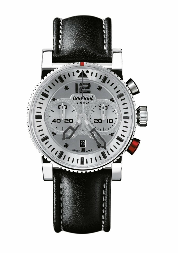 Hanhart Primus Pilot mit Lederband 740.220-0020 – Bild 2