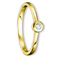 0.07 ct  Diamant Brillant Ring aus 585 Gelbgold 0.07 ct  Diamant Brillant Ring aus 585 Gelbgold