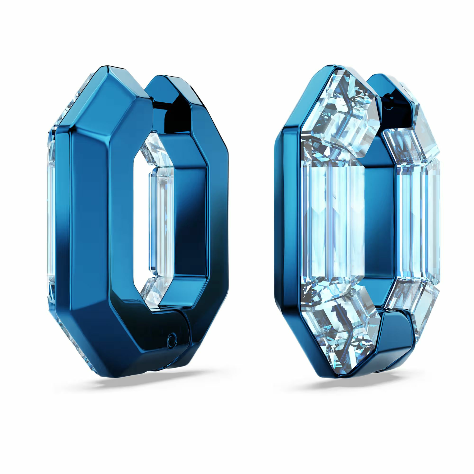 Swarovski Ohrringe Damen Lucent Hoop Octagon Small blau 5696038 – Bild 2
