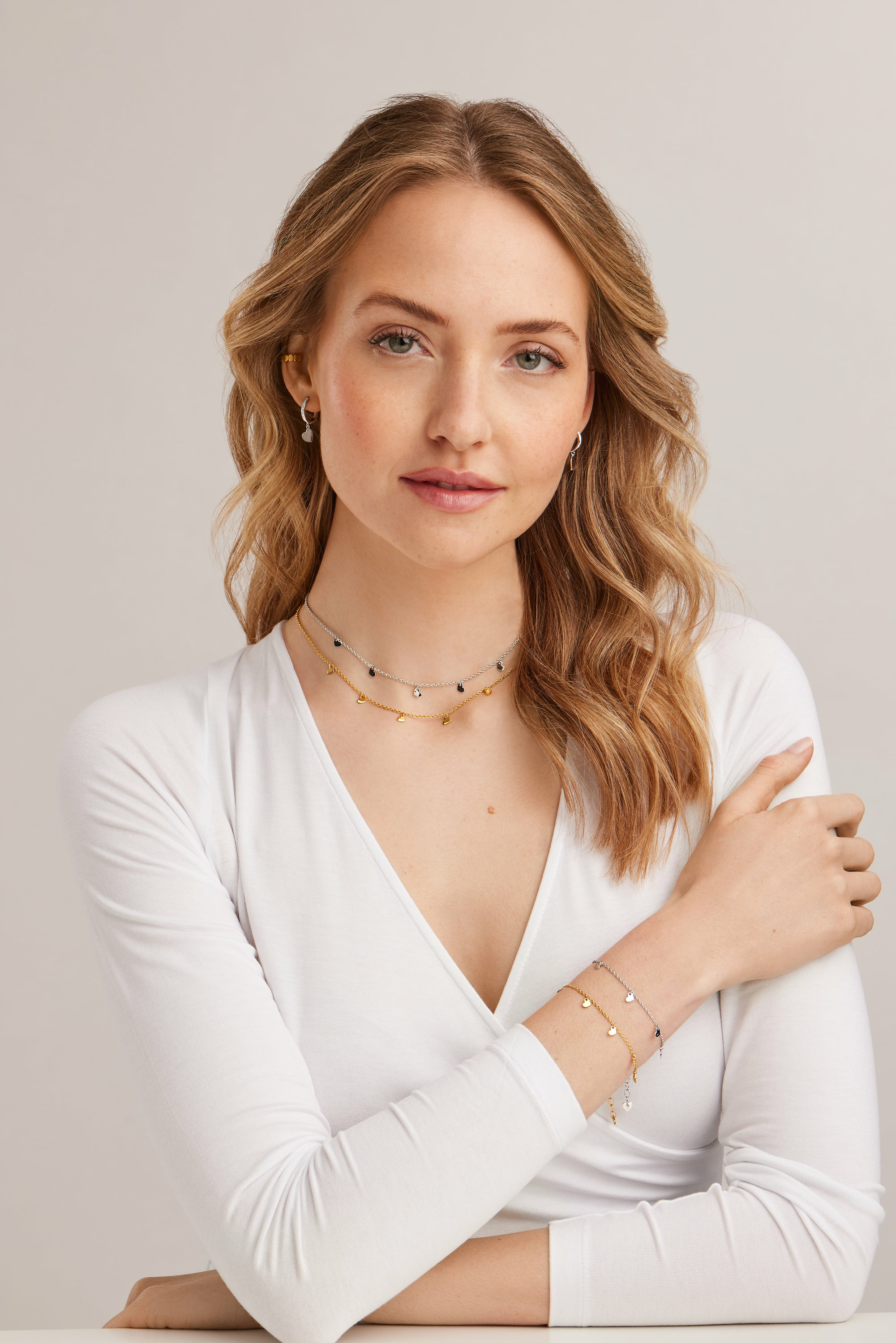 Armband 925 Silber rhodiniert Anhänger Herzen 41184954908766 Armband 925 Silber rhodiniert Anhänger Herzen 41184954908766