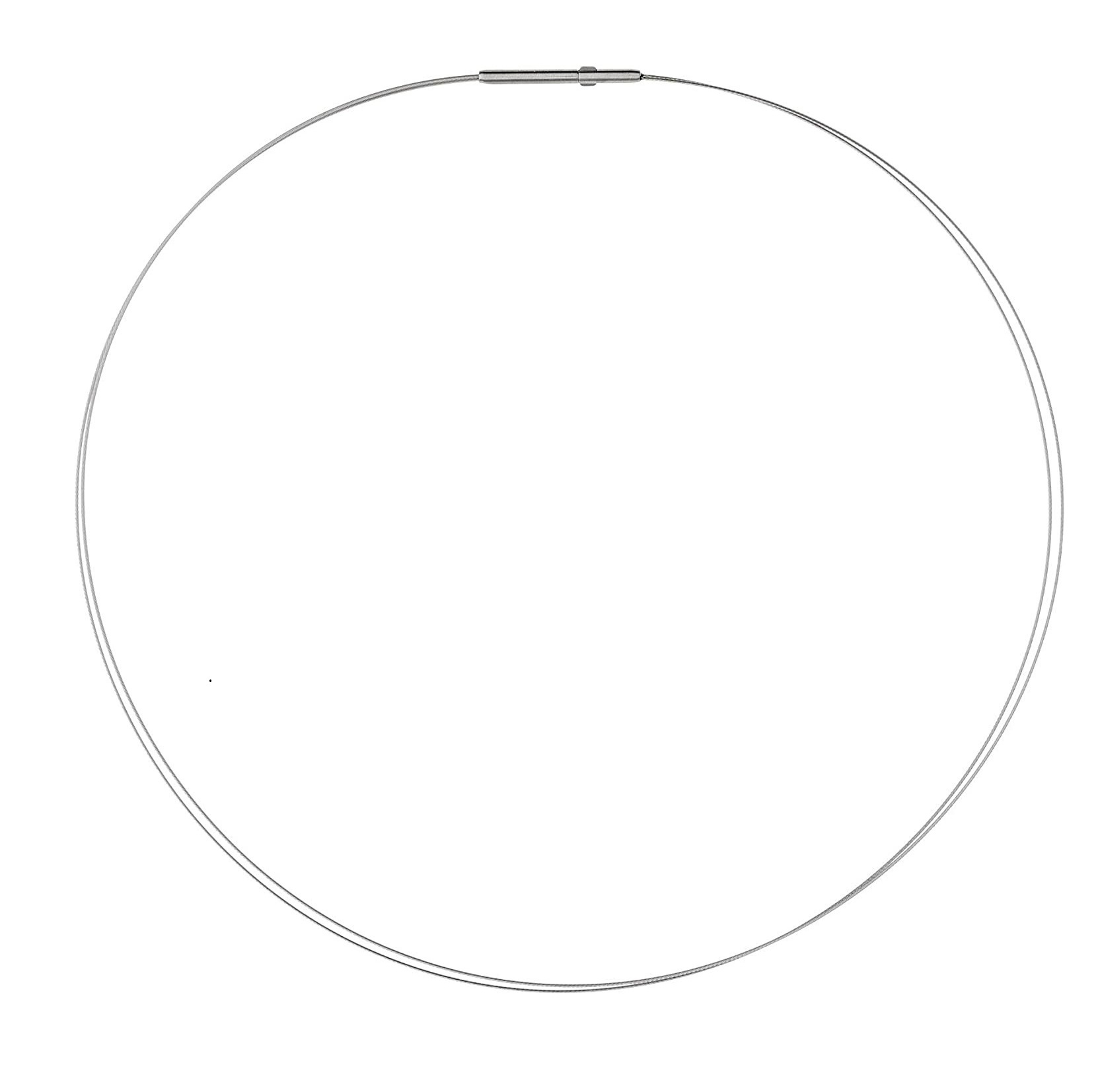 Ernstes Design Damen Halsreif Halskette 2-Fach Drahtseil DS2C-40 Ernstes Design Damen Halsreif Halskette 2-Fach Drahtseil DS2C-40