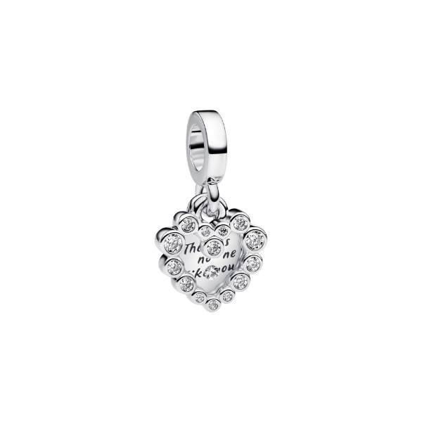 Pandora Moments Charm Glitzerherz 793765C01 Pandora Moments Charm Glitzerherz 793765C01