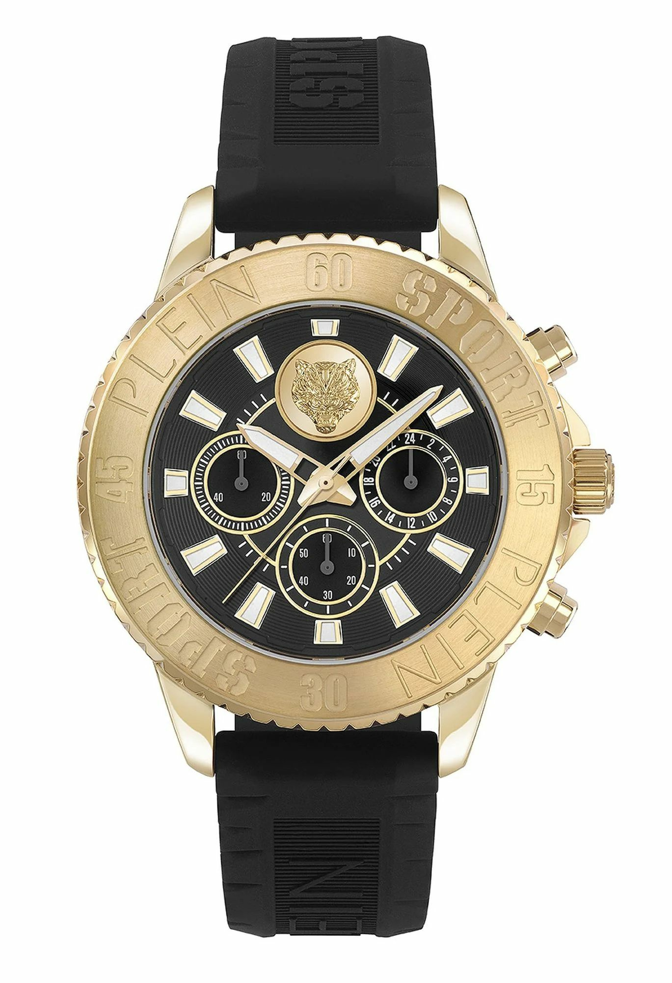 Plein Sport Uhr Herren Glam Chrono Schwarz/Gold PSMEA0224 Plein Sport Uhr Herren Glam Chrono Schwarz/Gold PSMEA0224