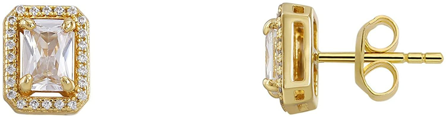 Xenox XS7068G Damen Ohrstecker Sterling-Silber 925 Gold – Bild 2