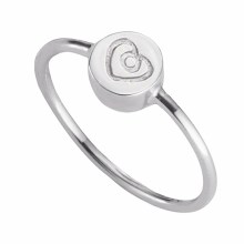 Ring 925/- Sterling Silber rhodiniert Herz 41184577814622 Ring 925/- Sterling Silber rhodiniert Herz 41184577814622