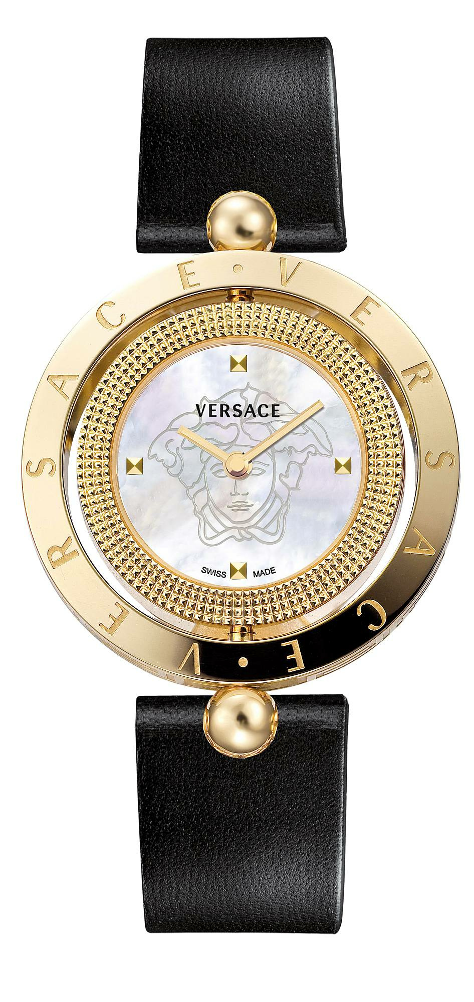 Versace Damen-Armbanduhr Eon Perlmutt Schwarz VE7901924 – Bild 3