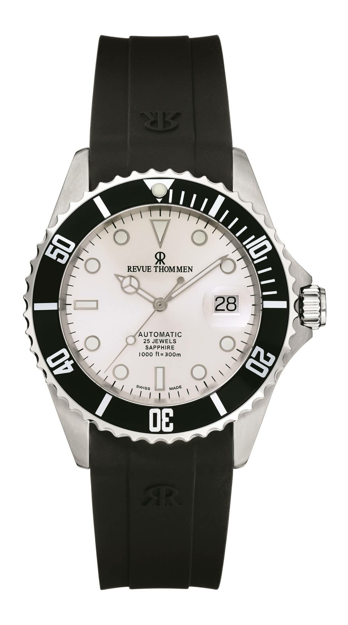 Revue Thommen Herren Armbanduhr Automatic 42 mm Armband Silikon 17571.2827 Revue Thommen Herren Armbanduhr Automatic 42 mm Armband Silikon 17571.2827