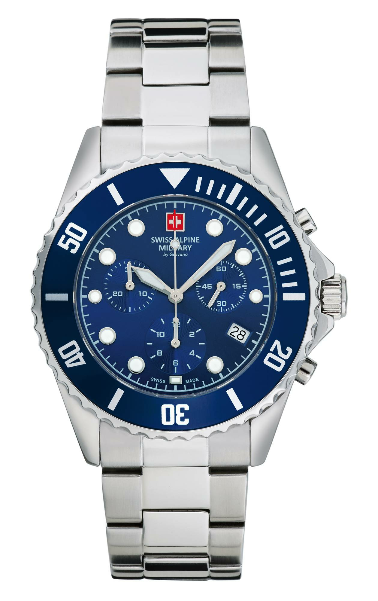 Swiss Alpine Military Herren Armbanduhr 7053.9135 Chronograph & Datumsfenster ... – Bild 2