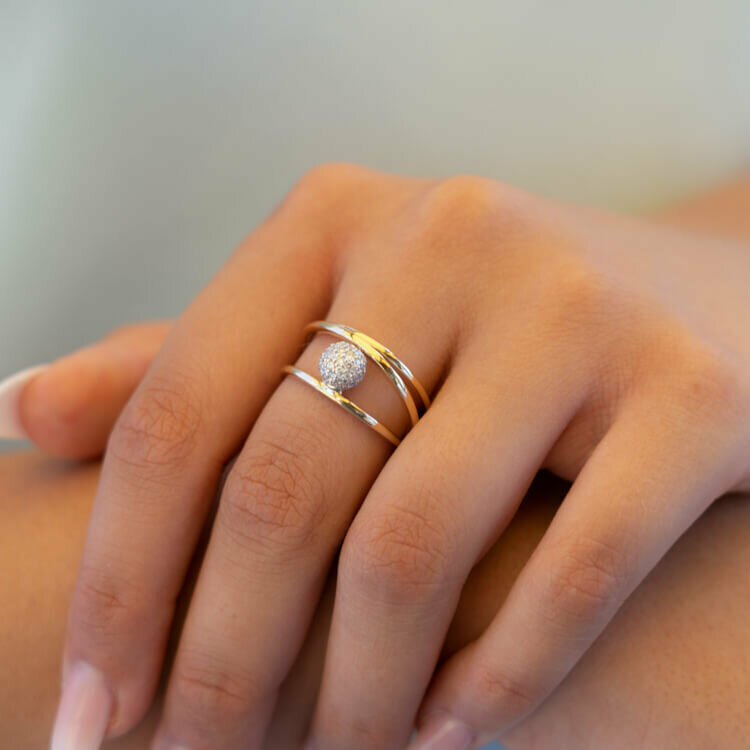 Damenring Elaine Firenze 14ct. Gelbgold 55644951R/3