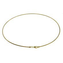Halsreif Omega 2,5mm rund - 45cm - 750 Gelbgold Halsreif Omega 2,5mm rund - 45cm - 750 Gelbgold