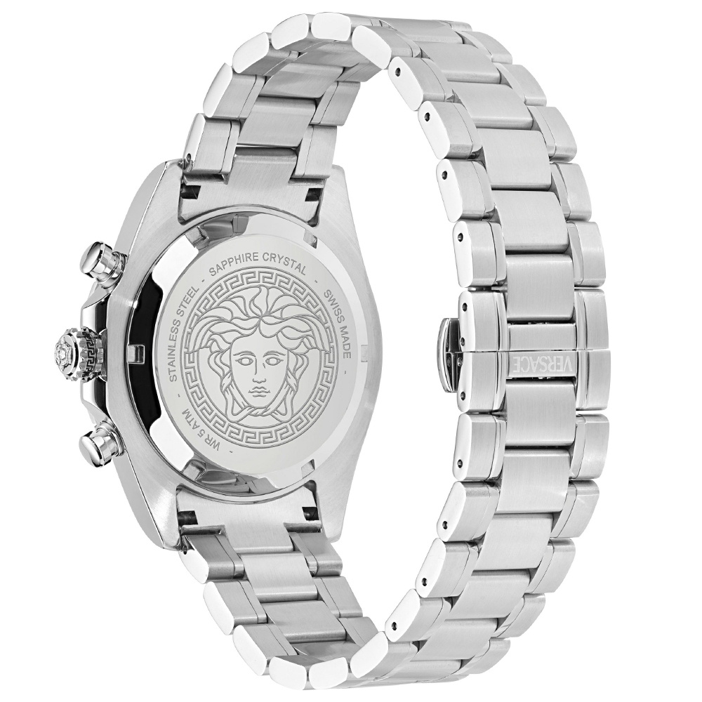 Versace Uhr Herren CHRONO X Chronograph Silber/Blau VE9K00324 – Bild 3