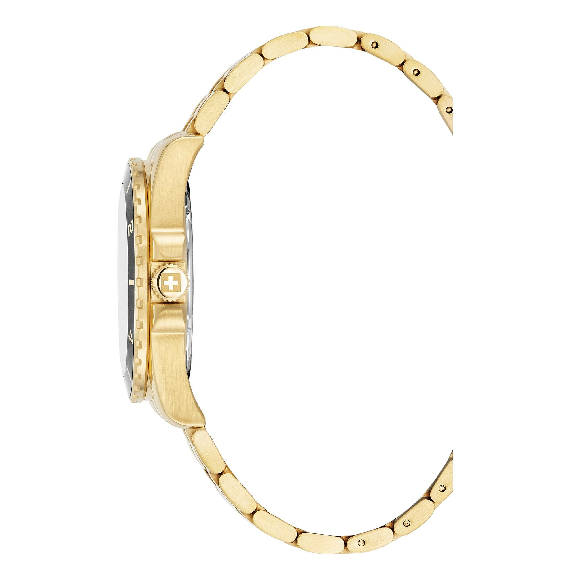 Swiss Alpine Military 7034.1118 Herrenarmbanduhr Sierra gold grün, Artikelnummer... Swiss Alpine Military 7034.1118 Herrenarmbanduhr Sierra gold grün, Artikelnummer...