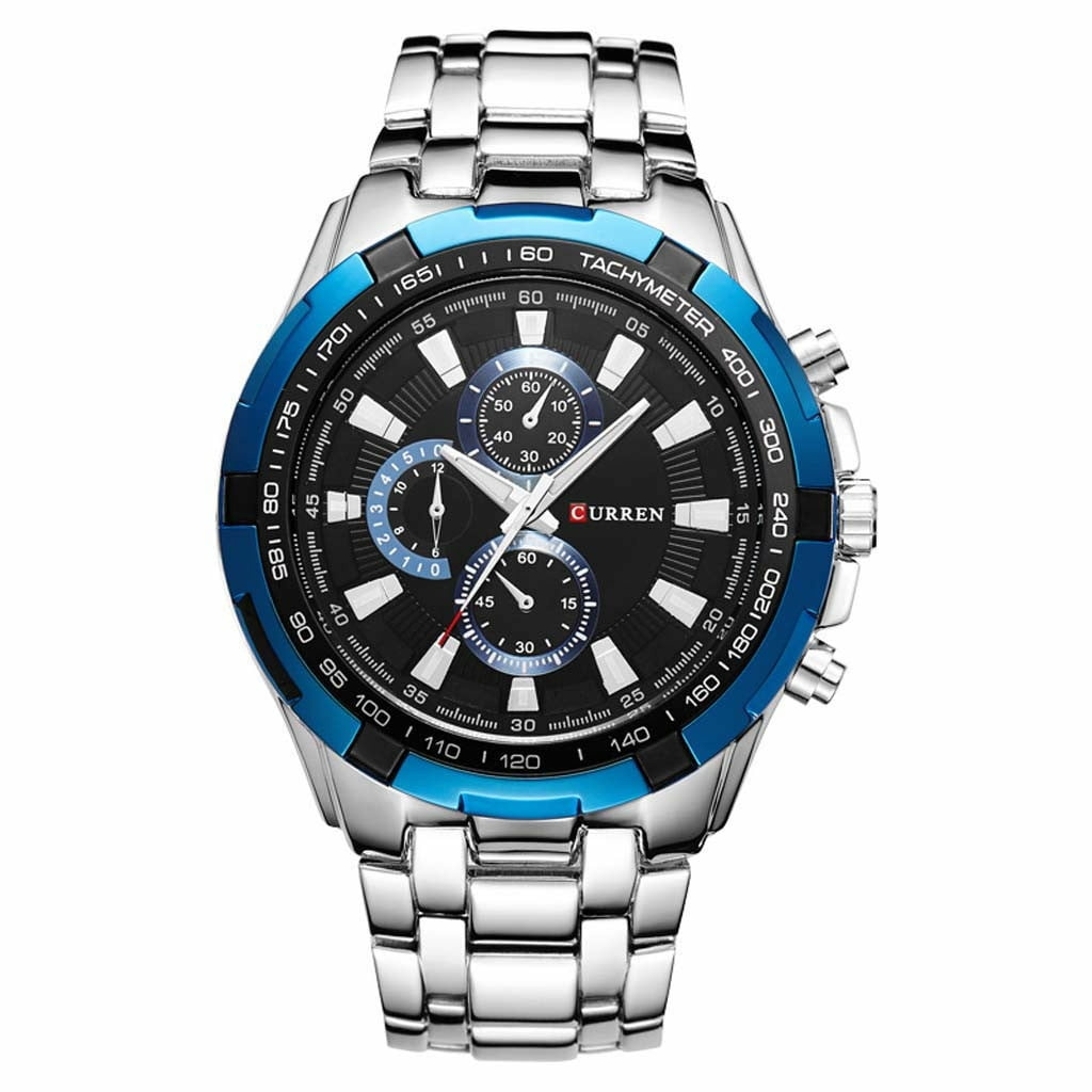 CURREN Men%27s Fashion Quartz Watch - Waterproof Steel Band, Large Dial Business C... CURREN Men%27s Fashion Quartz Watch - Waterproof Steel Band, Large Dial Business C...