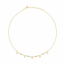 Collier 925 Silber vergoldet Amazonit Plättchen 41185005568094 Collier 925 Silber vergoldet Amazonit Plättchen 41185005568094