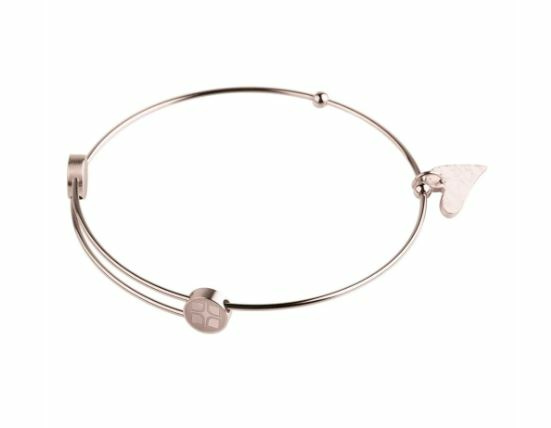 Evia Armspange Herz aus Edelstahlø 58mm – Bild 2