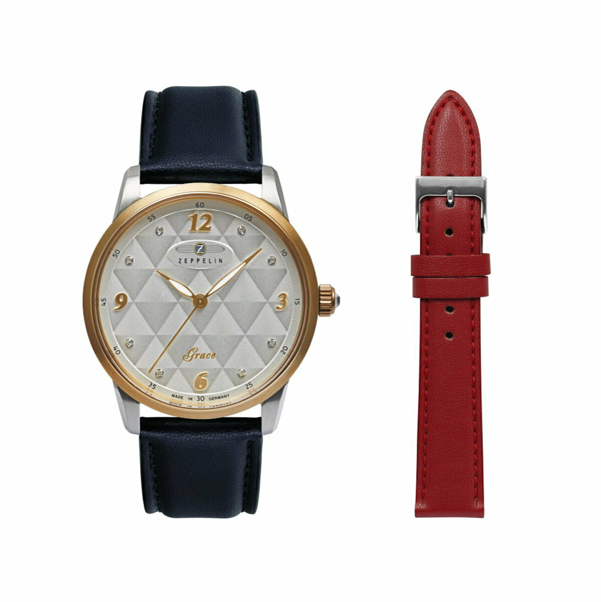 Zeppelin Damenuhr Grace inkl. Ersatzband 73491_nSet – Bild 2