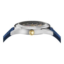Versace Herren Uhr V-CODE GMT Blau VEAFA0124 Versace Herren Uhr V-CODE GMT Blau VEAFA0124