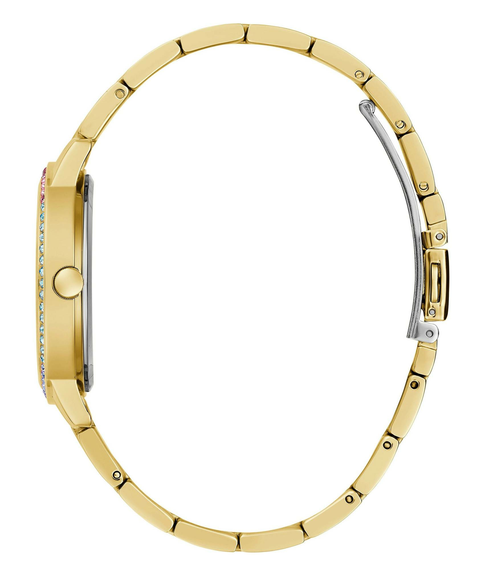 Guess Damen Armbanduhr THREE OF HEARTS gold 34 mm GW0657L2 – Bild 3