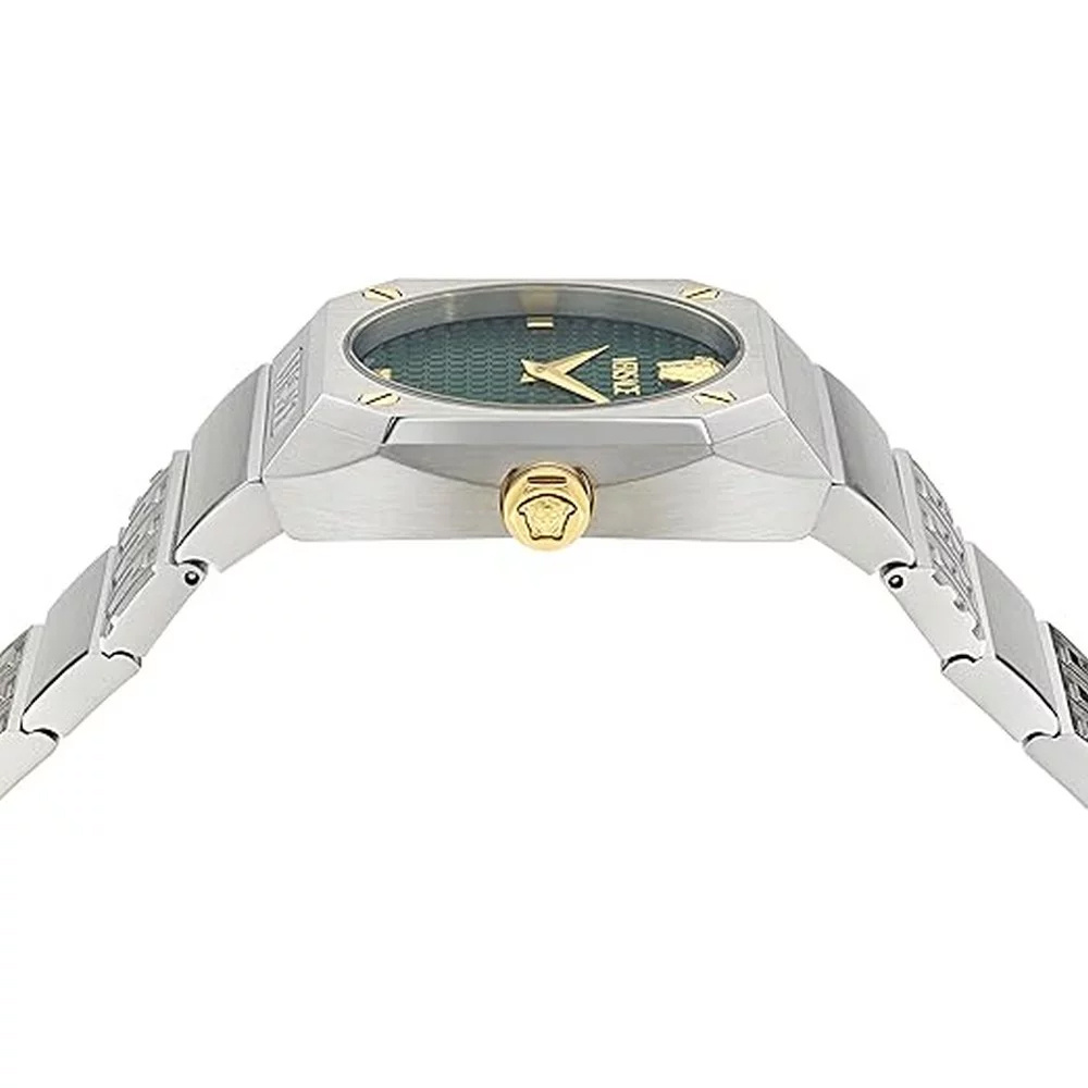 Versace Damen Uhr Antares Lady Silber/Grün VE9E00424 Versace Damen Uhr Antares Lady Silber/Grün VE9E00424