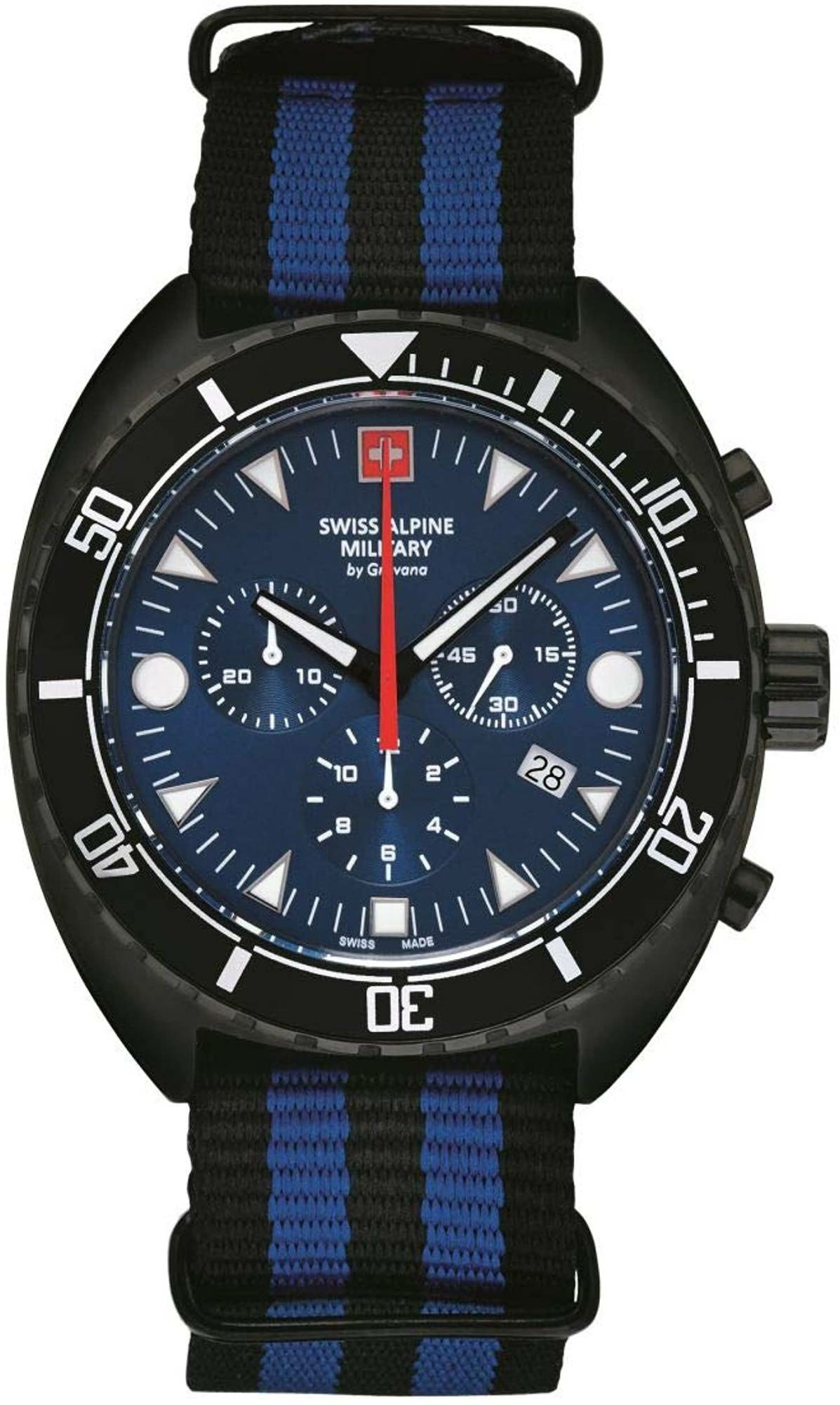 Swiss Alpine Military Herren Armbanduhr NATO-Armband 7066.9675 Swiss Alpine Military Herren Armbanduhr NATO-Armband 7066.9675