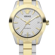 Versace Damen Automatik Armbanduhr Greca Classic VESCA0424 Silber Gold Versace Damen Automatik Armbanduhr Greca Classic VESCA0424 Silber Gold