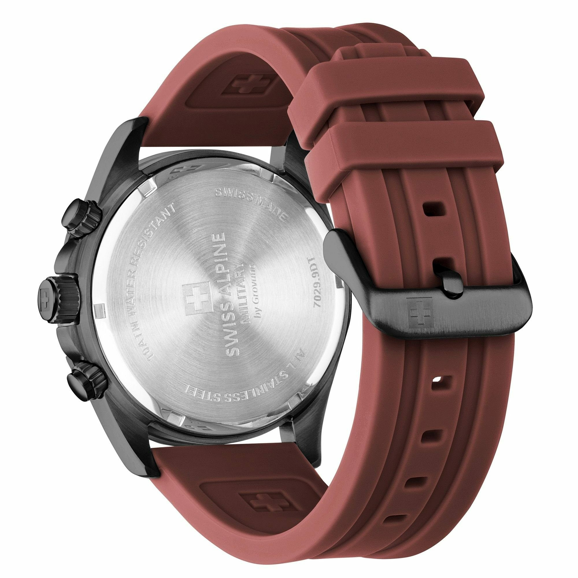 Swiss Alpine Military Herren Armbanduhr Chronograph Raptor bordeaux 7029.9876 Swiss Alpine Military Herren Armbanduhr Chronograph Raptor bordeaux 7029.9876