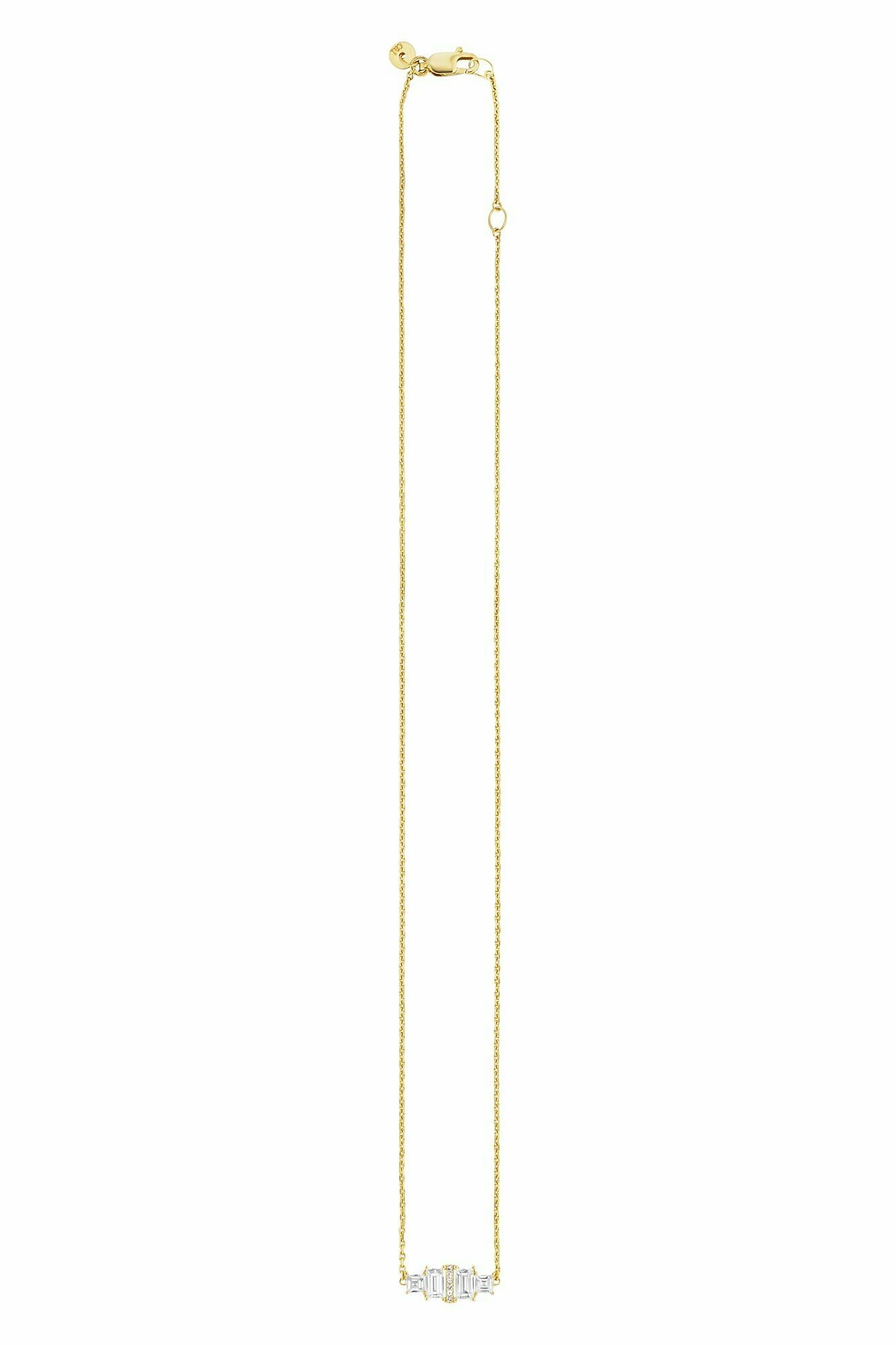 Halskette Silber 925 vergoldet Weißtopas 45cm 41178872447070 Halskette Silber 925 vergoldet Weißtopas 45cm 41178872447070