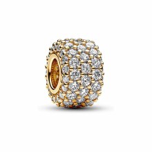 Pandora Damen Zirkonia Charm Moments Gelbgold 762820C01 Pandora Damen Zirkonia Charm Moments Gelbgold 762820C01