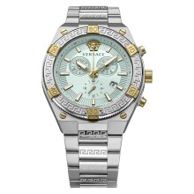 Versace Herren Armbanduhr SPORTY GRECA Chronograph bicolor 46 mm VESO01223 Versace Herren Armbanduhr SPORTY GRECA Chronograph bicolor 46 mm VESO01223