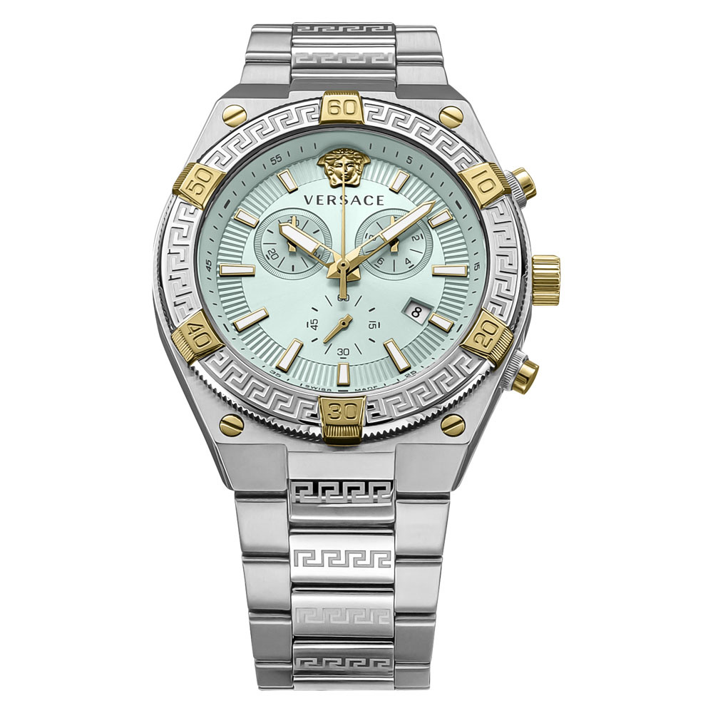 Versace Herren Armbanduhr SPORTY GRECA Chronograph bicolor 46 mm VESO01223 Versace Herren Armbanduhr SPORTY GRECA Chronograph bicolor 46 mm VESO01223
