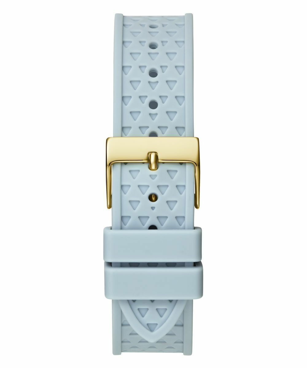 Guess Damen Armbanduhr ZEST Multifunktion hellblau, gold 39 mm GW0694L1 – Bild 3