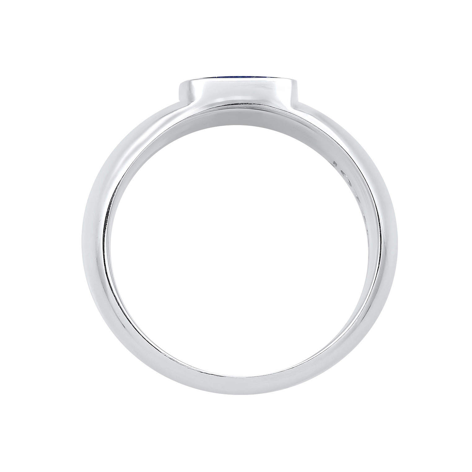 Ring Herren Siegelring Sodalith Quadrat Basic 925 Silber – Bild 2