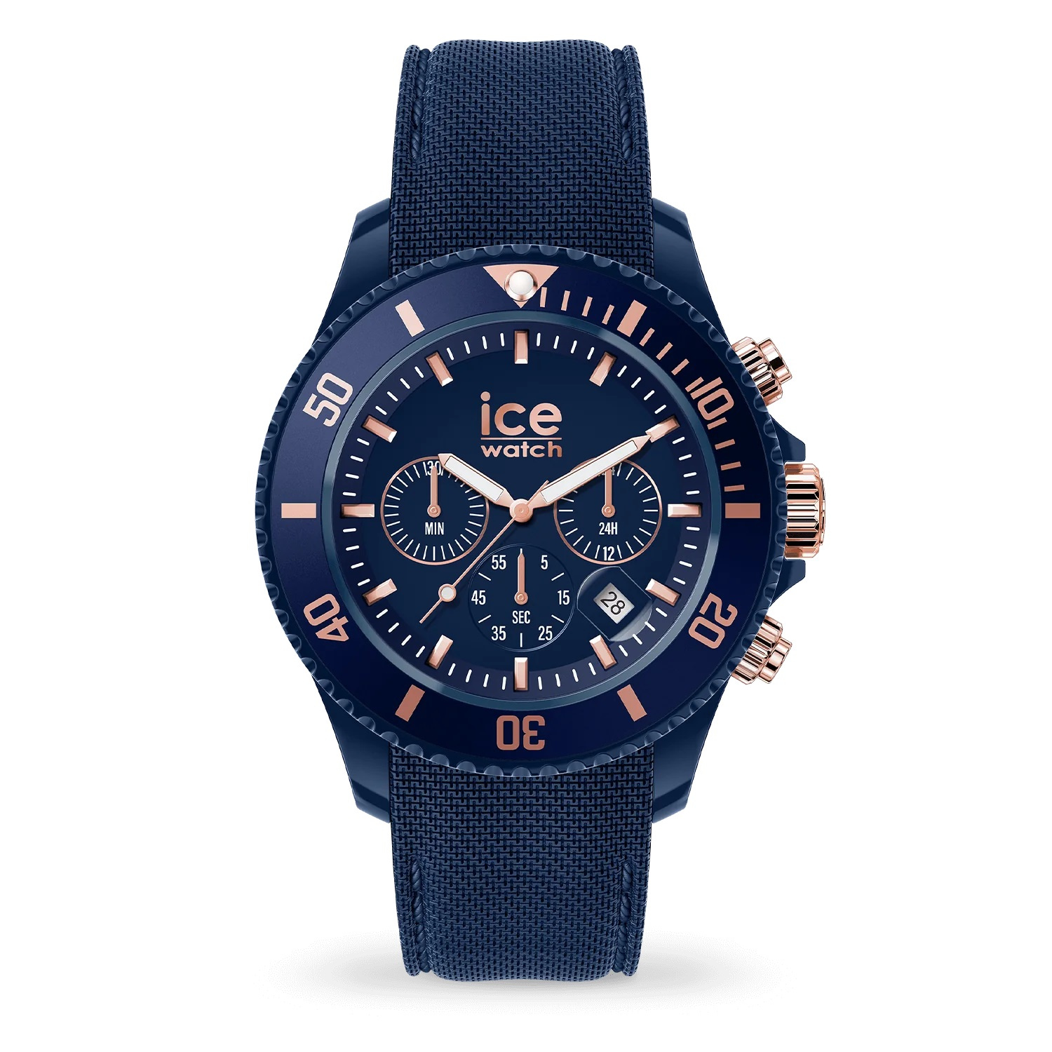 Ice-Watch Armbanduhr ICE chrono - Dark blue Rose-Gold - Large - CH 020621 Ice-Watch Armbanduhr ICE chrono - Dark blue Rose-Gold - Large - CH 020621