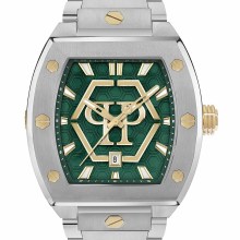 Philipp Plein Herrenuhr The Hexagon Phantom Grün Stahl PWPUA0825 Philipp Plein Herrenuhr The Hexagon Phantom Grün Stahl PWPUA0825
