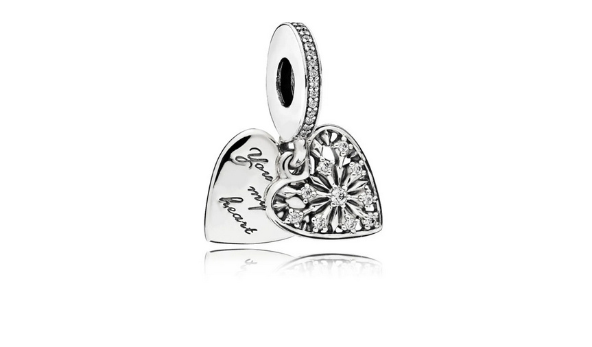 Pandora Charm-Anhänger Winter-Herz Silber 796372CZ – Bild 2