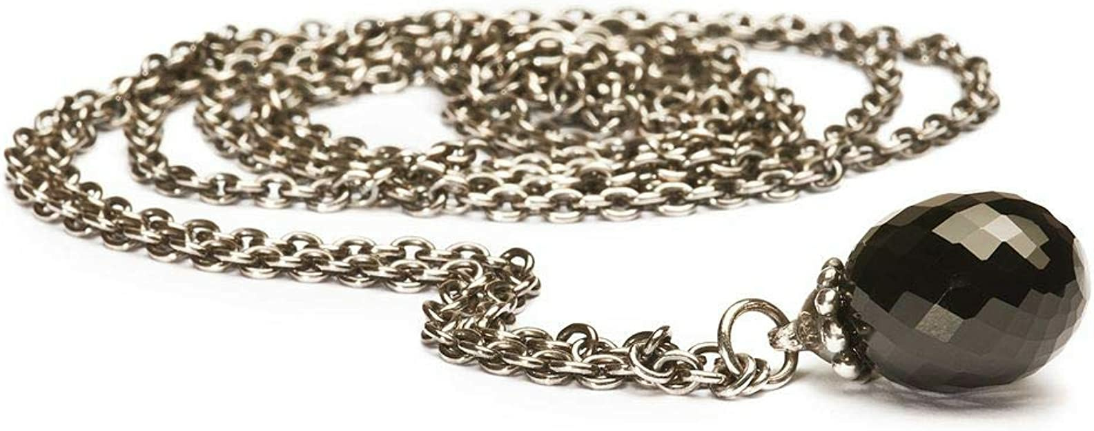 Trollbeads Damen-Halskette mit Onyx Anhänger Silber TAGFA-00005 Trollbeads Damen-Halskette mit Onyx Anhänger Silber TAGFA-00005