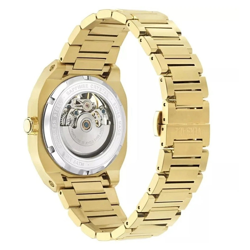Versace Herrenuhr Automatik V-Contempo Gold/Schwarz VE0I00425 – Bild 3