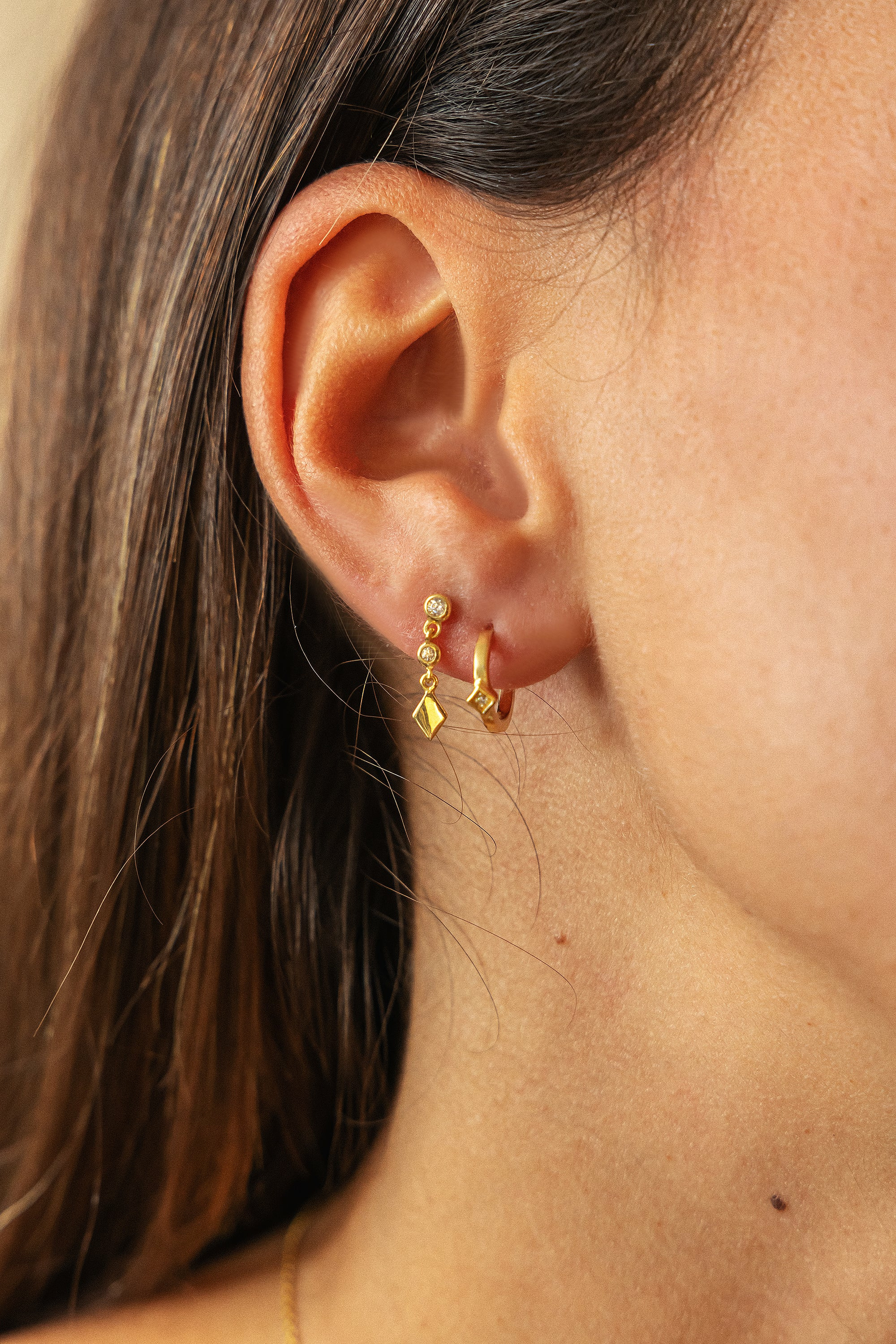 Ohrringe 925 Sterling Silber vergoldet Boho Zirkonia 41185216987230 – Bild 2