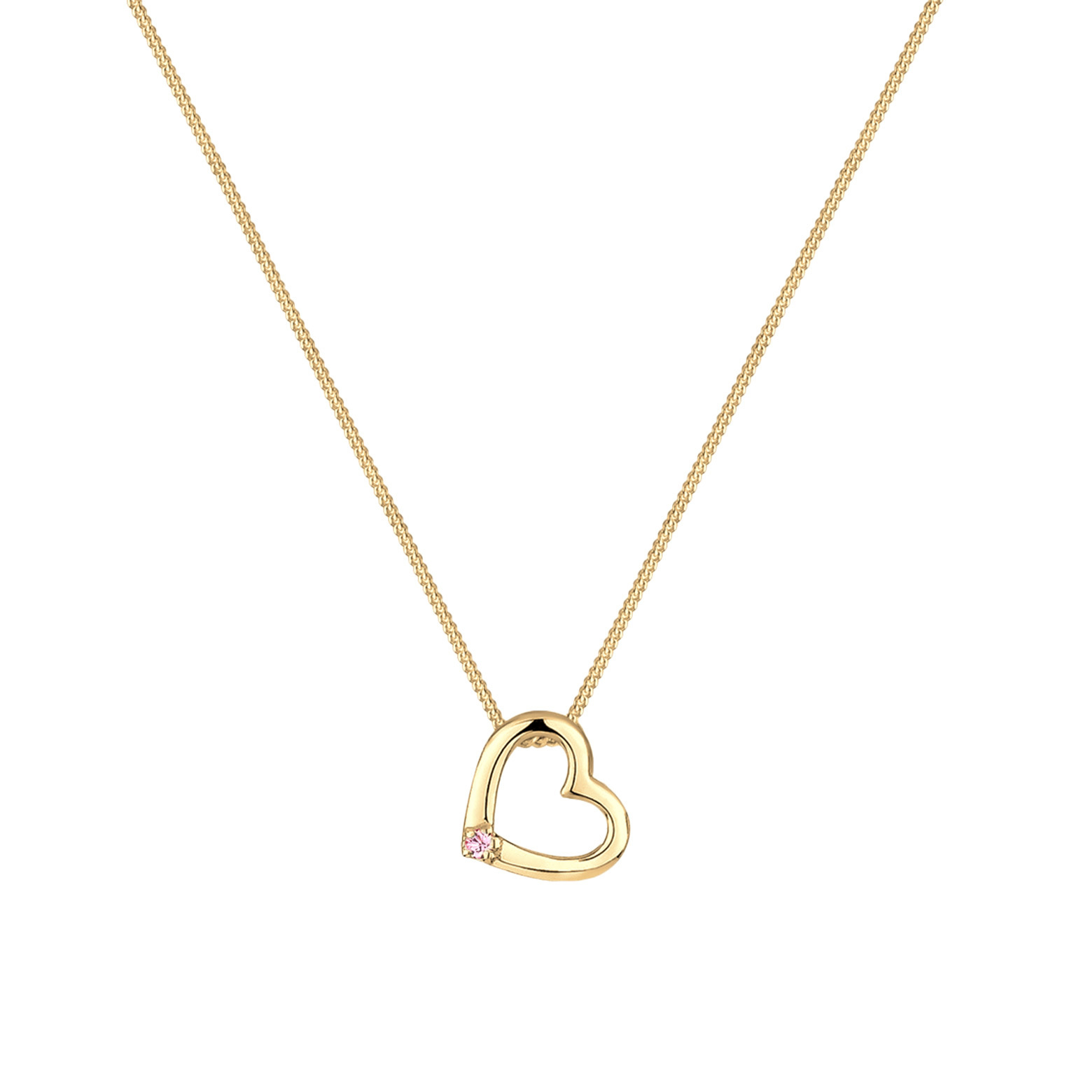 Halskette Herz 925 Sterling Silber, mit Kristallen von Swarovski® – Bild 2