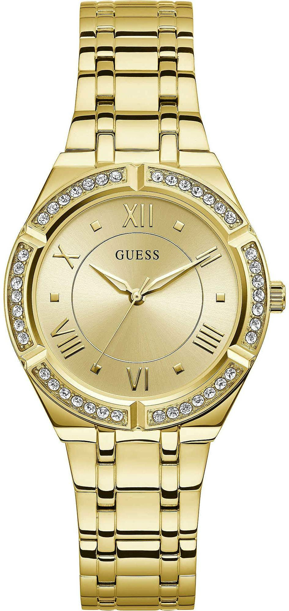 Guess Damen Armbanduhr COSMO goldfarbend GW0033L2 – Bild 3