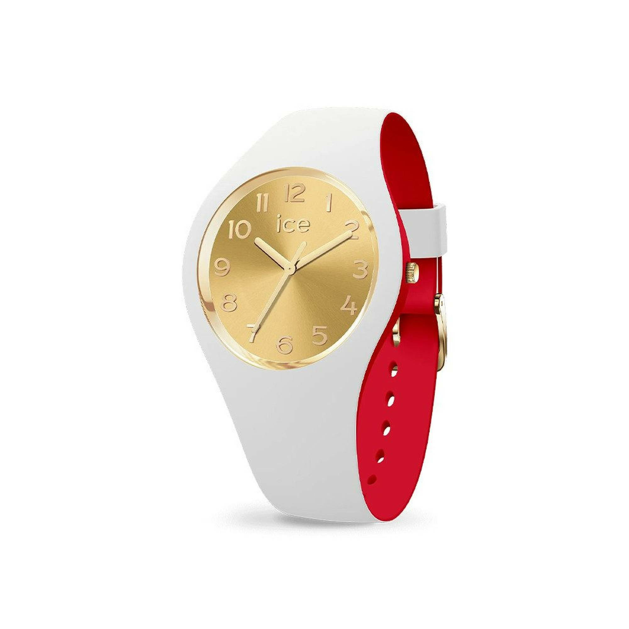 Ice-Watch Analoguhr Damen ICE loulou White gold chic weiß rot 022324 – Bild 2