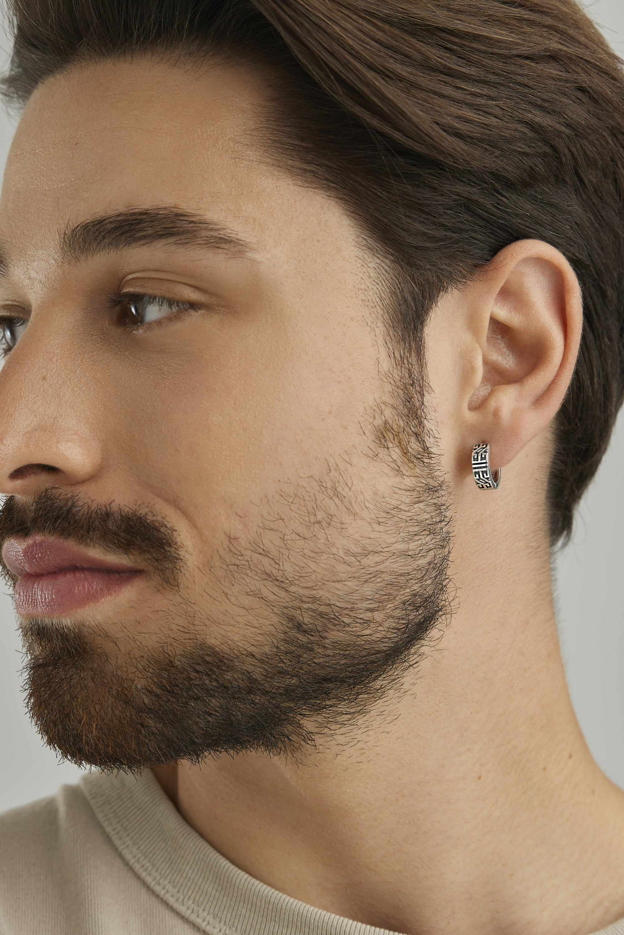 Single Creole 925/-Sterling Silber rhodiniert Ornamente 41184110313566 Single Creole 925/-Sterling Silber rhodiniert Ornamente 41184110313566