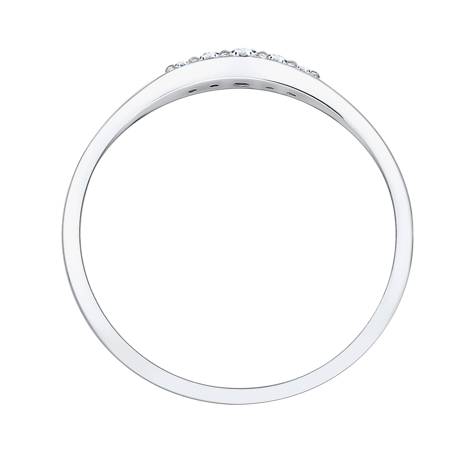 Ring Verlobungsring Diamant (0.07 ct) Bridal 925 Silber – Bild 2